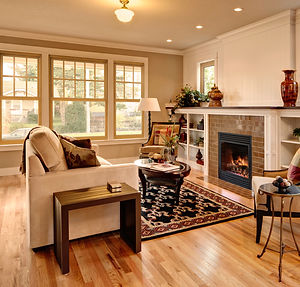 Aeris Double Hung Windows - Living Room.